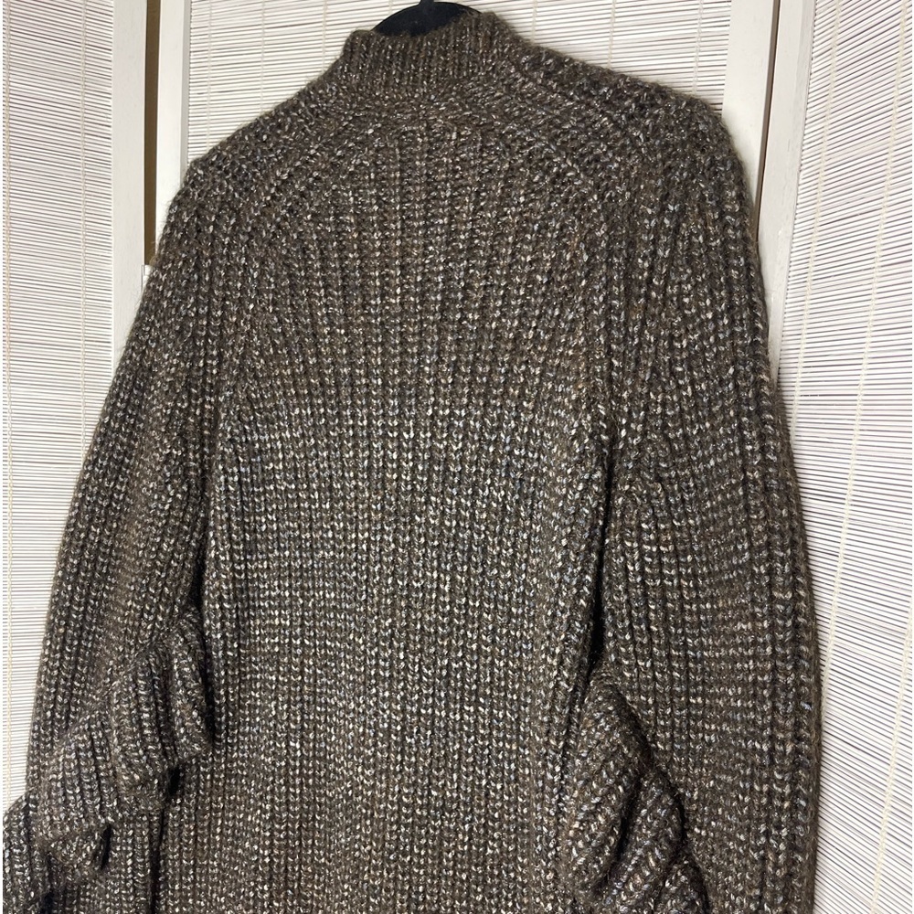Michael Kors Collection Metallic Ruffle Oversized Cardigan Italy NWT Size S - Picture 8 of 13